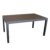 Gartentisch in Rattan-Optik 150x90x72cm Terrassentisch Kunststoff Gartenmöbel Terrassenmöbel - Mokka -