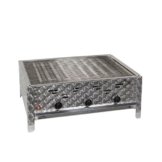 Gasgrill 12 kW mit Grillrost 3-flammig Gasgrill Grill Gastrobräter Profigrill Verein -