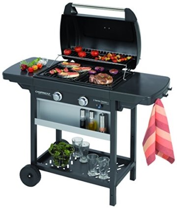 Gasgrill 2 Series Classic L mit zwei Zeltbrennern aus Stahl, Leistung 7500 Watt, Thermometer im Deckel integriert - 
