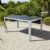 greemotion Gartentisch Alu Monza, in zwei Größen erhältlich - Outdoor-Esstisch aus Metall mit Glastischplatte in Steinoptik - Gartenmöbel geeignet für Garten, Terrasse & Balkon - 