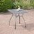 greemotion Tisch Toulouse 416395, ca. 70 x 70 x 72 cm, Gartentisch für Innen- und Außenbereich, Gs-zertifiziert, Kaffeetisch mit wetterfester Kunststoffummantelung, durch die gelöcherte Tischplatte läuft Regenwasser gut ab, Eisentisch mit Niveauregulierung zur Ausbesserung von Bodenunebenheiten - 
