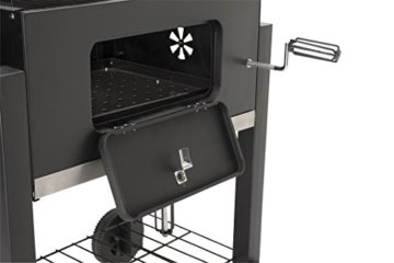 Grillchef by Landmann Holzkohle - Grillwagen Komfort, Schwarz, 106 x 63 x 114 cm - 