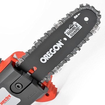 HECHT Elektro-Hochentaster 975 W Astkettensäge Profi-Astsäge (750 Watt, Schwertlänge: 24 cm, Teleskop bis 4,5 m) - 