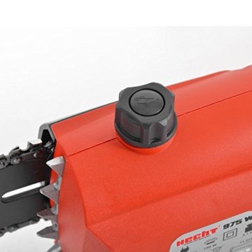 HECHT Elektro-Hochentaster 975 W Astkettensäge Profi-Astsäge (750 Watt, Schwertlänge: 24 cm, Teleskop bis 4,5 m) - 