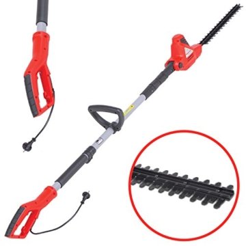 HECHT Elektro-Teleskop-Heckenschere 640 Motorheckenschere (Schnittlänge 405 mm, 450 Watt) -
