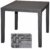 Ipae - Progarden Tavolo King 80x80 Antracite KIN032AN -