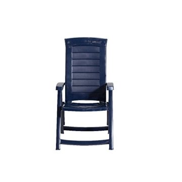 Jardin 212167 Klappsessel Aruba, verstellbar in 4 Positionen, Kunststoff, blau - 