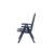 Jardin 212167 Klappsessel Aruba, verstellbar in 4 Positionen, Kunststoff, blau - 