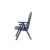 Jardin 212167 Klappsessel Aruba, verstellbar in 4 Positionen, Kunststoff, blau - 