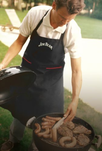 Jim Beam Grillbesteck mit Holzgrifffläche im Geschenkset, 5 tlg. - 