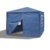 JOM 127135 Gartenpavillon 3 x 3 m, Durchmesser 24/18 mm, inklusive 4 Seitenwände, 3x Fenster, 1x Tür mit Reißverschluss, Material PE 110G, Metallgestänge beschichtet, Kunststoffverbinder, Wasserdicht, Heringe und Seile, blau -