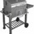 Krollmann Holzkohlegrill BBQ - mit Trolley inkl. Grillzange 34 cm und Grillzange 25cm -