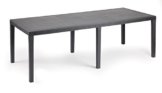 Kunststoff Ausziehtisch "Queen", in Rattan Optik, 150/220 x 90 cm, von IPAE Progarden, MADE IN GERMANY -