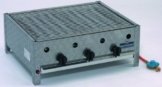 Landmann Gasbräter 3 flammig mit Rost, Silber, 64,5 x 58,5 x 25 cm -