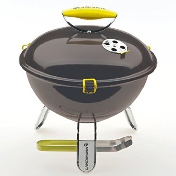 Landmann Holzkohle - Kugelgrill Piccolino, anthrazit, 38 x 38 x 41 cm -