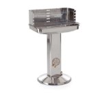 Landmann Holzkohle - Säulengrill, Silber, 57 x 49 x 90 cm -