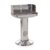 Landmann Holzkohle - Säulengrill, Silber, 57 x 49 x 90 cm -