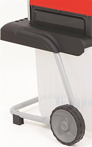 Leise Walzenhäcksler GRIZZLY GHS 2842 B, mit transparenter Auffangbox, extra leise, kraftvoller 2800 Watt Motor, einfache Handhabung, mit Räder, leicht zu transportieren, Stiftung Warentest 04/2011 