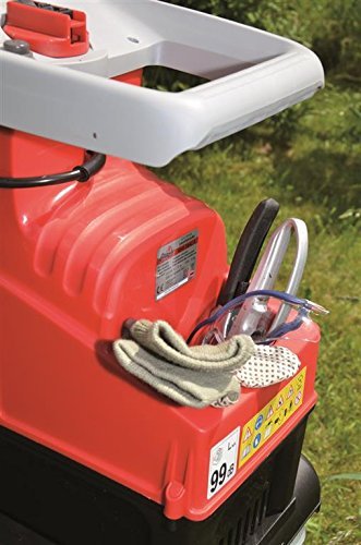 Leise Walzenhäcksler GRIZZLY GHS 2842 B, mit transparenter Auffangbox, extra leise, kraftvoller 2800 Watt Motor, einfache Handhabung, mit Räder, leicht zu transportieren, Stiftung Warentest 04/2011 