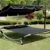 Loywe Sonnenliege Doppelliege mit Dach für 2-Personen LW22Schwarz-New -