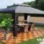 Luxus Rattan Pavillon (Schwarz/Anthrazit) -