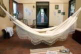 MacaMex MA-01070 Hängematte, Brasil Comfort Premium Doppelhängematte aus Brasiien Baumwolle mit Macramerand, 400 x 170 x 150 cm, mehrfarbig -