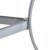Metall Gartentisch Glasplatte Glas Tisch schwarz 150 cm silbergrau Schirmloch - 