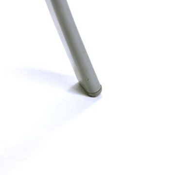 Metall Gartentisch Glasplatte Glas Tisch schwarz 150 cm silbergrau Schirmloch - 