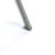 Metall Gartentisch Glasplatte Glas Tisch schwarz 150 cm silbergrau Schirmloch - 