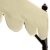Miadomodo Garten Metall Pavillon in Beige Partyzelt aus Stahl ca. 3x4 m - 