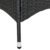 Miadomodo Polyrattan Gartenmöbel Rattanmöbel Stühle in 2er-Set - in der Farbe nach Ihrer Wahl (Schwarz) - 