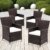Miadomodo Polyrattan Stuhle (4er Set) Rattan Gartenmobel Gartengarnitur Sitzgruppe - Farbwahl -