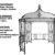 Miganeo® Premium-Gartenpavillion Gazebo Savona 3x3x2,9 m, für Garten aus Metall - 