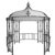 Miganeo® Premium-Gartenpavillion Gazebo Savona 3x3x2,9 m, für Garten aus Metall -