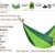 NatureFun Ultraleichte Camping Hängematte / 300kg Tragfähigkeit, （300 x 140 cm) Atmungsaktiv, schnell trocknende Fallschirm Nylon / Enthalten 2 x Premium Karabinerhaken 2x Nylonschlingen / Fürs Freie oder einen Innengarten / 100% Geld zurück Garantie - 