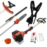 Nemaxx MT52 4in1 Benzin Gartenwerkzeug Motorsense - leistungsstarkes Multitool mit 52ccm, 3,0 PS Zweitaktmotor - Aufsätze für Grasschneider, Dickichtschneider, Heckenschere und Hochentaster -