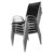 Nexos 2er Set Gartenstuhl Stapelstuhl Stapelsessel Hochlehner Terrasse anthrazit - 