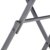 Nexos Bistrotisch mit Glasplatte klappbar Terrassentisch Gartentisch Glastisch schwarz - 