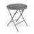 Nexos Bistrotisch mit Glasplatte klappbar Terrassentisch Gartentisch Glastisch schwarz -