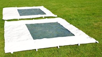 Nexos Hochwertiger Falt-Pavillon Partyzelt mit 2 Seitenteilen PROFI Ausführung für Garten Terrasse Feier Markt als Unterstand Plane wasserdichtes Dach 3 x 3 m champagner - 