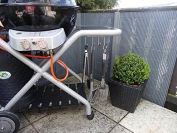 Nordlandt  BBQ Grillbürste - Profi Grillbürste aus Edelstahl - Bester Grillreiniger 3 in 1 Design für Outdoor und Camping Grill-Bürste - 