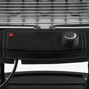 oneConcept Dr. Beef II Grill Tischgrill Elektrogrill Standgrill (2000 Watt, stufenlose Hitzeregulierung, Standfuß, abnehmbares Heizelement) schwarz - 