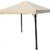 OUTFLEXX Erstatzdach aus hochwertigem Polyester für den Sahara Pavillon in beige, 3 x 3 Meter, Gartenzubehör, Pavillondach, wetterfest, wasserabweisend, imprägniert, zeitloses Design, naturfarben - 