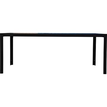 Outsunny Gartentisch, Holz, schwarz, 190 x 84.5 x 72 cm, 01-0703 - 