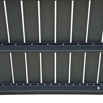 Outsunny Gartentisch, Holz, schwarz, 190 x 84.5 x 72 cm, 01-0703 - 