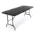 Partytisch Klapptisch Gartentisch Rattan-Optik 180 x 75 cm schwarz stabil Esstisch Buffettisch Tragegriff bis 170 kg -