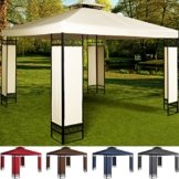 Pavillon 3x3m Festzelt Partyzelt Gartenpavillon Bierzelt Garten Eventpavillon Anthrazit -