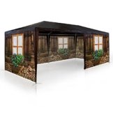 Pavillon Skihütte Almhütte Oktoberfest Partyzelt 3x6m - Bierzelt Gartenlaube Hüttendesign Pavillion Pavilion -