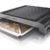 Philips HD4417/20 Tischgrill aus Edelstahl, 2000 Watt, gerippte Platte, 5 Stufen, Schwarz/Silber - 