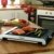 Philips HD4417/20 Tischgrill aus Edelstahl, 2000 Watt, gerippte Platte, 5 Stufen, Schwarz/Silber - 